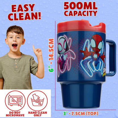 Get Trend Pokemon Kids Water Bottle with Straw 16.9 oz BPA Free Plastic Cup with Lid Reusable Tumbler Pikachu Anime Gifts for Kids (Black Pokemon)