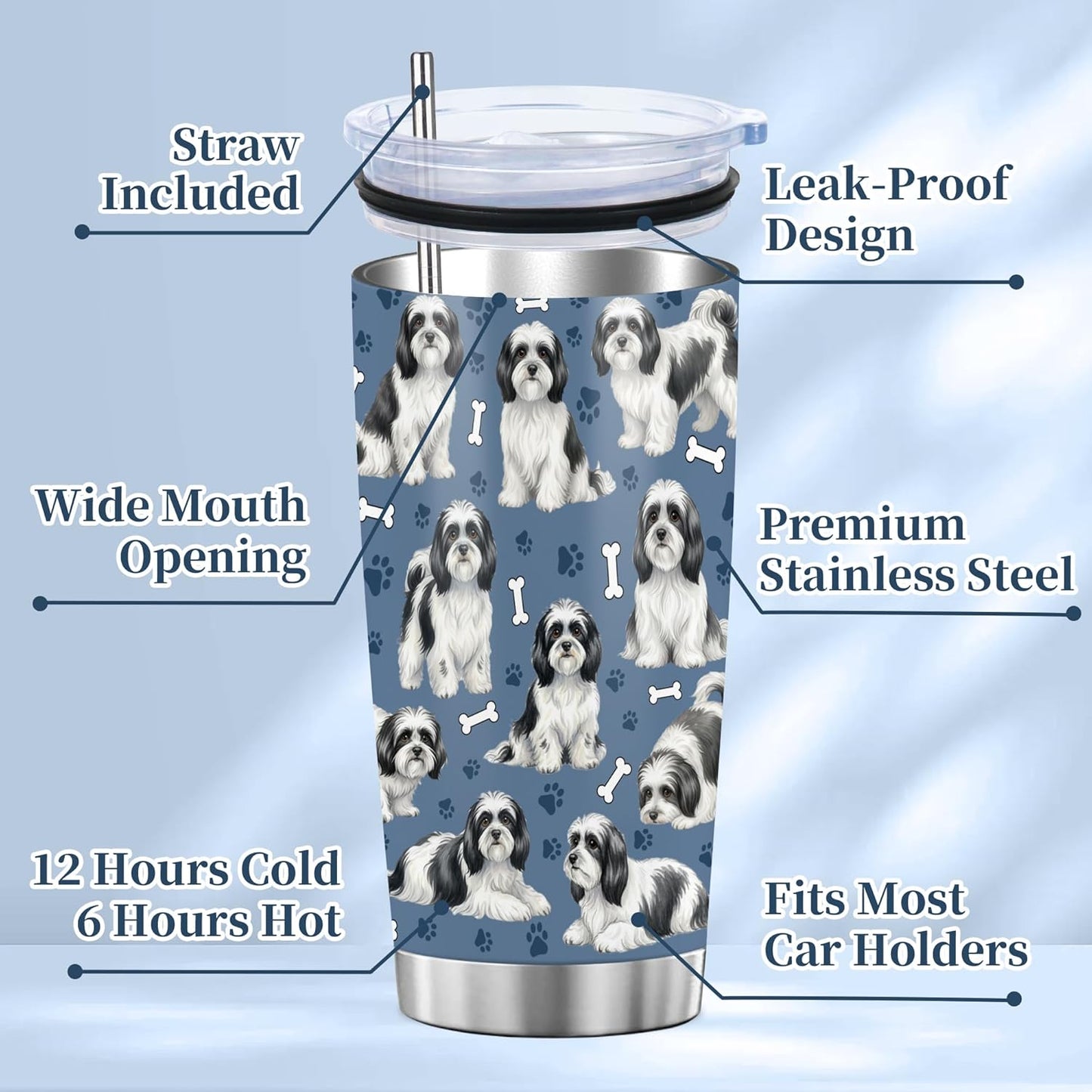 Beagle Gifts for Women Men, 40oz Stainless Steel Insulated Tumbler Travel Cup Mug, Funny and Unique Beagle Gifts for Dog Lover - Colors A