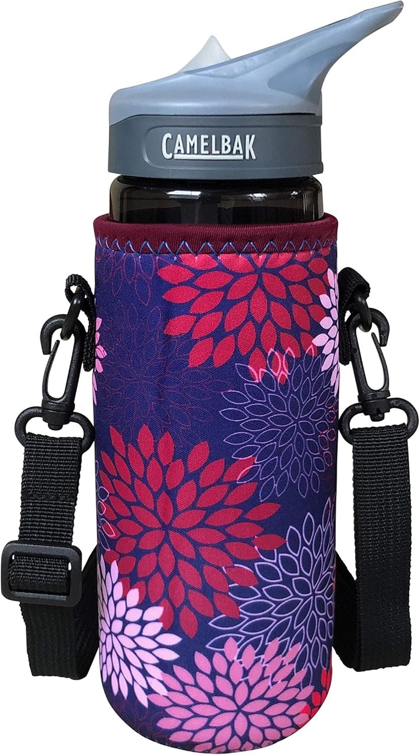24-30oz 750ml Water Bottle Carrier with Shoulder Strap, Water Bottle Insulator - Midnight Mums