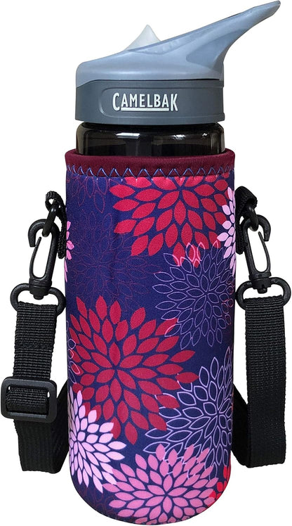 24-30oz 750ml Water Bottle Carrier with Shoulder Strap, Water Bottle Insulator - Midnight Mums