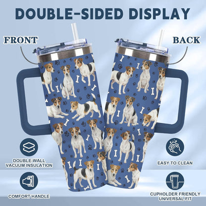 Beagle Gifts for Women Men, 40oz Stainless Steel Insulated Tumbler Travel Cup Mug, Funny and Unique Beagle Gifts for Dog Lover - Colors B