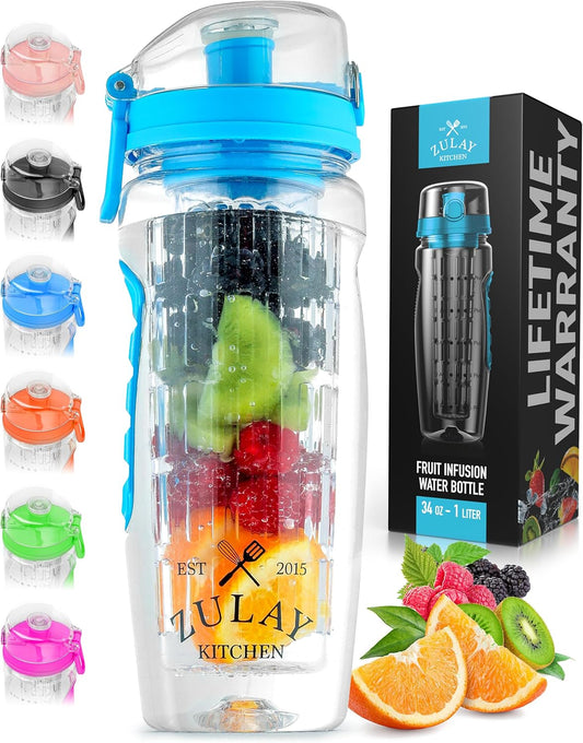 Portable Water Bottle with Fruit Infuser