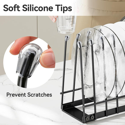 Plastic Bag Drying Rack, Metal Reusable Silicone Ziplock Bag & Bottle Drying Stand, Lerine Drying Rack Kitchen Organizer, Silver