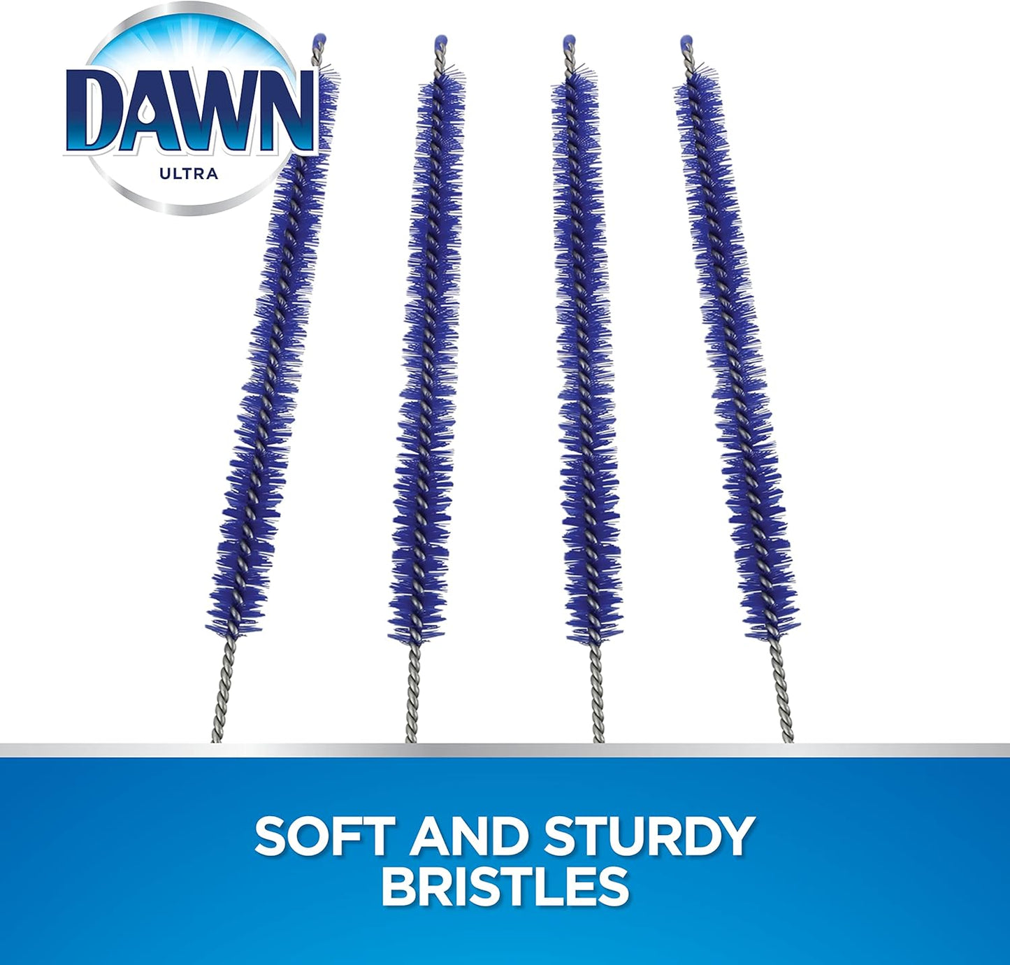 Dawn Straw Cleaning Brush for Reusable Straws, 4 pack