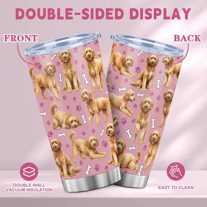Beagle Gifts for Women Men, 40oz Stainless Steel Insulated Tumbler Travel Cup Mug, Funny and Unique Beagle Gifts for Dog Lover - Colors B