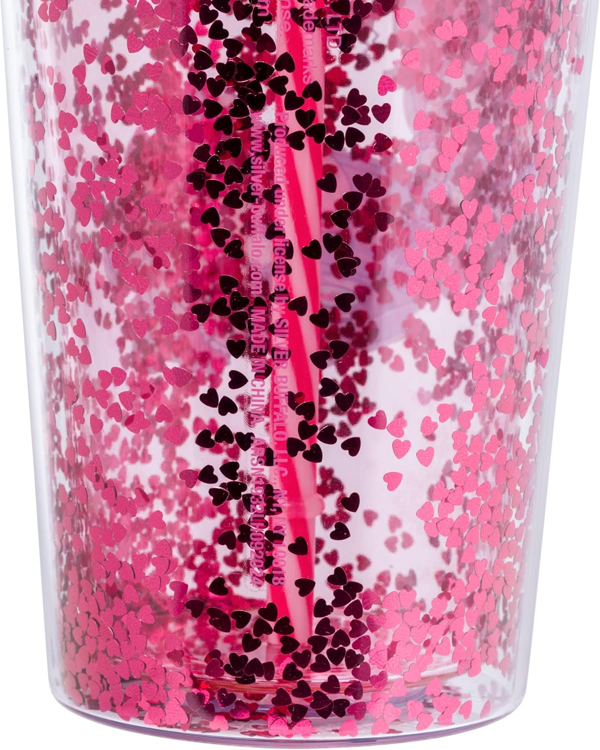Silver Buffalo Sanrio Hello Kitty Milk Carton Pattern Plastic Boba Tumbler w Lid and Wide Straw, 24 Ounces