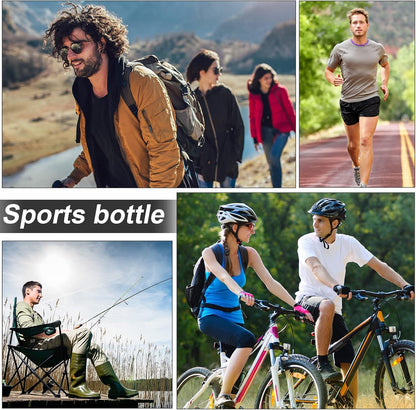 CHENGU Water Bottle Bulk 20 oz Aluminum Reusable Bottles Lightweight Snap Lid Water Cups Easy Carry Leak Proof Travel Tumbler for Gym Sports Camping Hiking Fishing