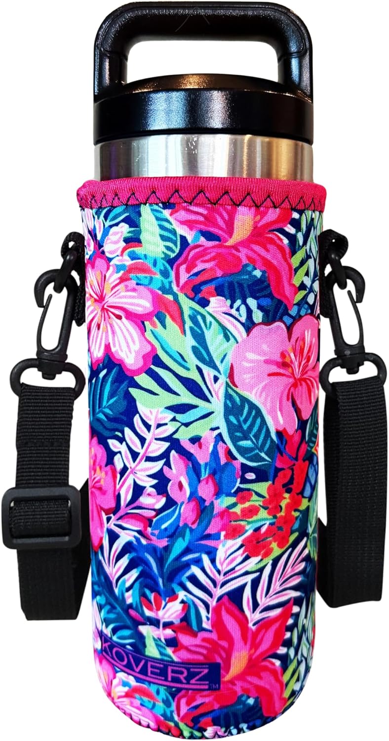 24-30oz 750ml Water Bottle Carrier with Shoulder Strap, Water Bottle Insulator - Midnight Mums