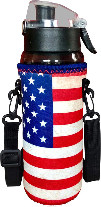 24-30oz 750ml Water Bottle Carrier with Shoulder Strap, Water Bottle Insulator - Midnight Mums