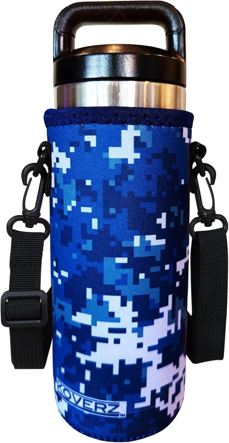 24-30oz 750ml Water Bottle Carrier with Shoulder Strap, Water Bottle Insulator - Midnight Mums