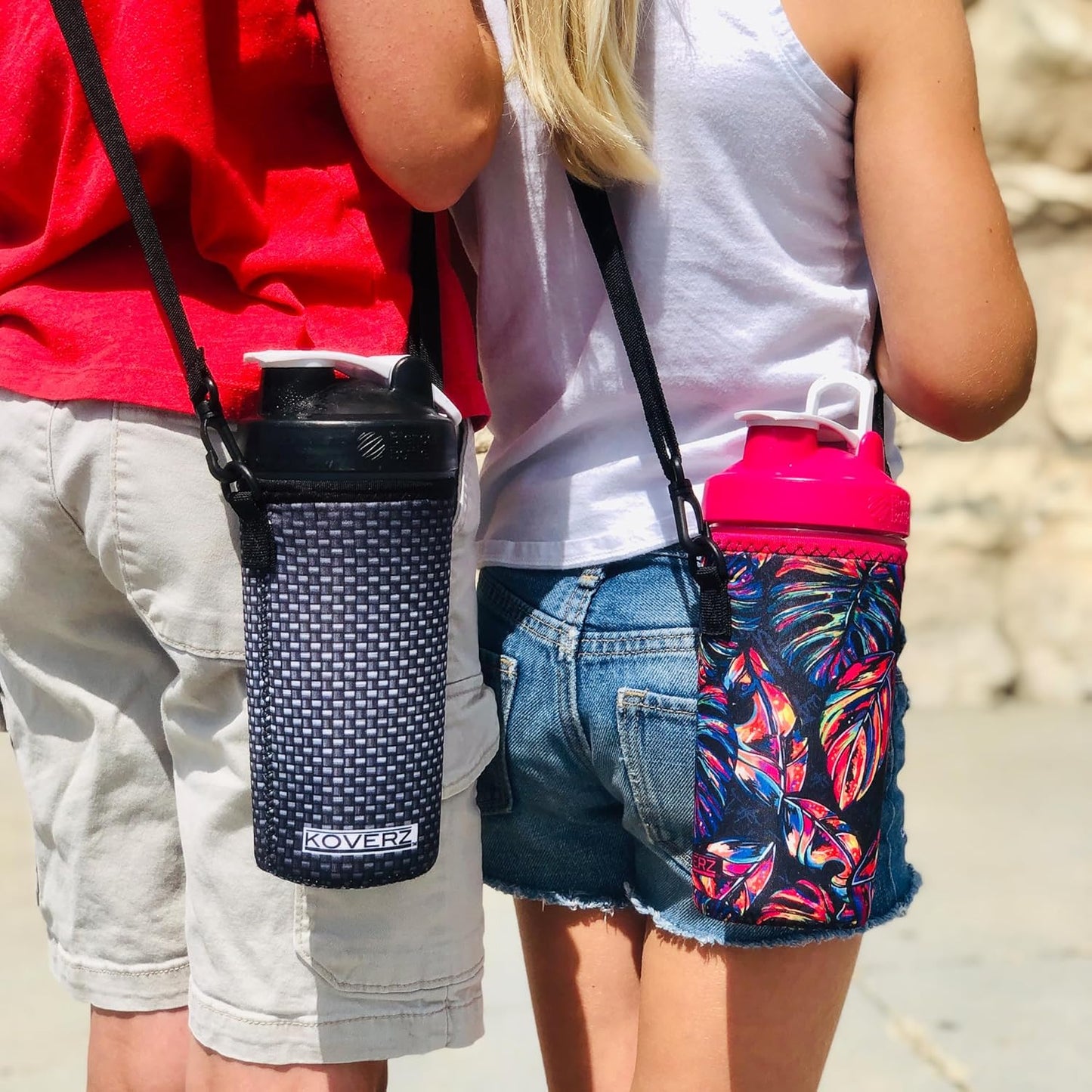 24-30oz 750ml Water Bottle Carrier with Shoulder Strap, Water Bottle Insulator - Midnight Mums