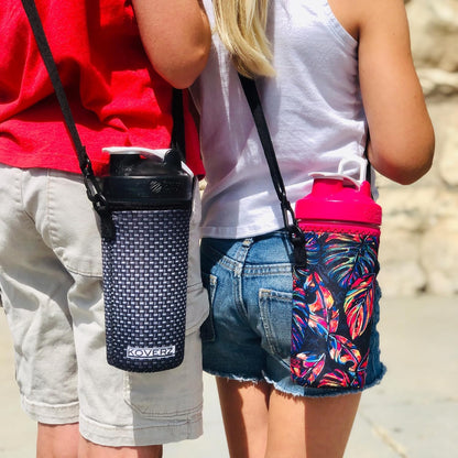 24-30oz 750ml Water Bottle Carrier with Shoulder Strap, Water Bottle Insulator - Midnight Mums
