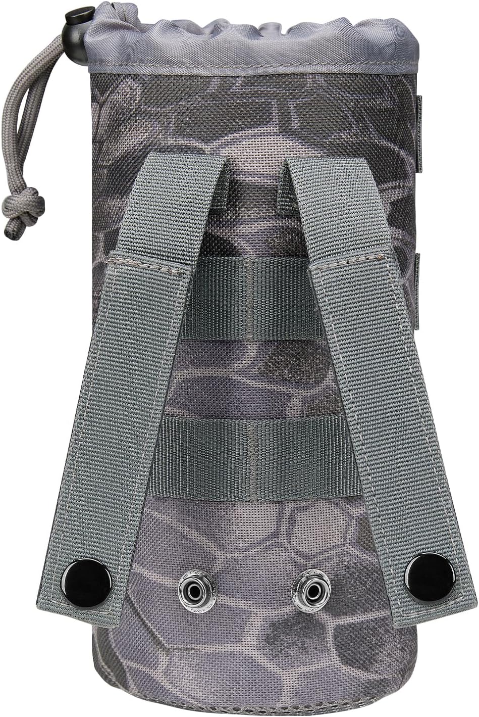 Gonex Tactical MOLLE Water Bottle Pouch, Drawstring Open Top & Mesh Bottom Travel Water Bottle Bag Hydration Carrier