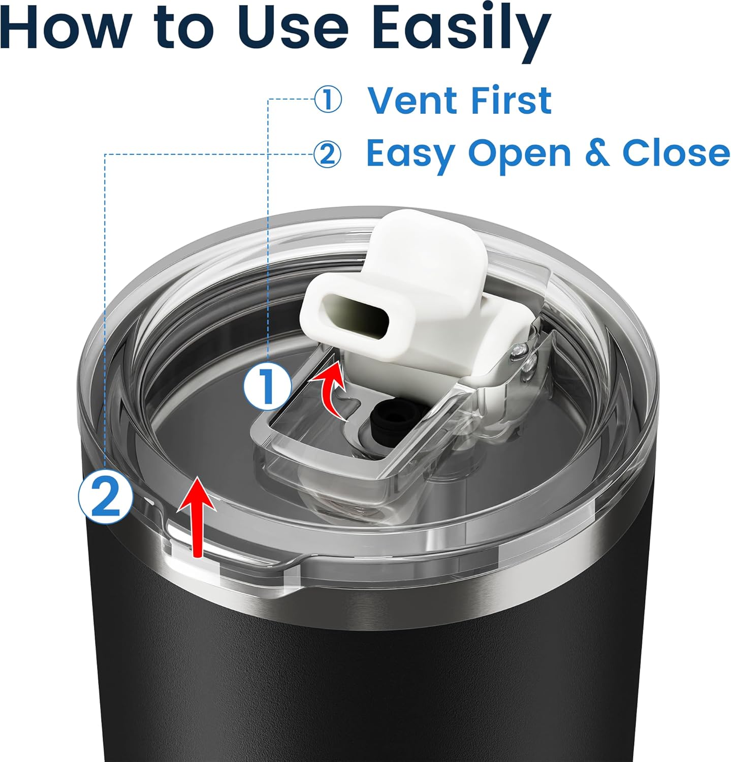 20oz Hygienic Insulated Tumbler — 100% Leakproof Lid with Removable Spout & Straw, Reinforced Vacuum-Protection Base, Cup Holder Friendly, for Iced Coffee, Smoothie/Water on the Go - Pink Sand