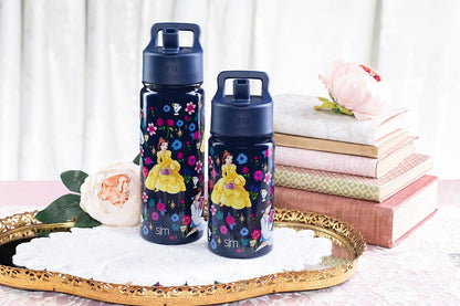 Simple Modern Disney Minnie Mouse Kids Water Bottle with Straw Lid | 14oz Insulated Stainless Steel Kids Tumbler & Spill Proof Toddler Cup for School, Girls, Boys | Summit | Minnie Mouse Fun - Colors A