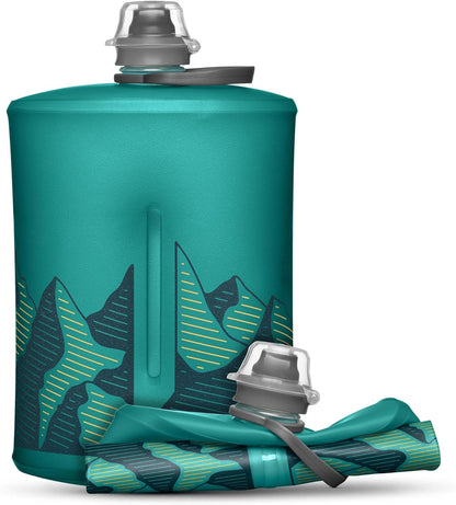 HydraPak Stow Collapsible Water Bottle – 350ml, 500ml, 1L – Ultralight, Leak-Proof, BPA-Free, Filter Compatible Travel & Hiking Flask