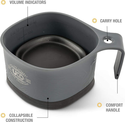 UCO Collapsible Camp Cup for Camping, Backpacking, and Hiking, 12 Ounces