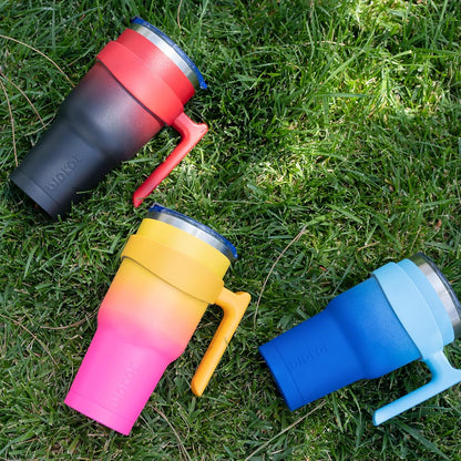 BJPKPK Tumbler With Handle And Straw Lid 40 oz Stainless Steel Insulated Coffee Tumbler Cups For Home, Office or Car,Turquoise