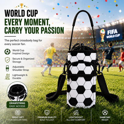 Water Bottle Holder with Strap, Water Bottle Carrier Bag with Phone Pocket, Shoulder Hand Strap Insulated Neoprene 32/40 oz Water Bottle Sleeve for Walking Hiking Camping Gym