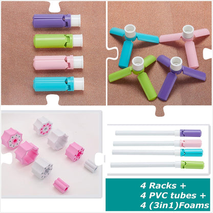 Cup Drying Machine Kit, Drying Stander Holder with Pipe, DIY Glitter Epoxy Tumblers Cup Turner Kit (Rack, White)