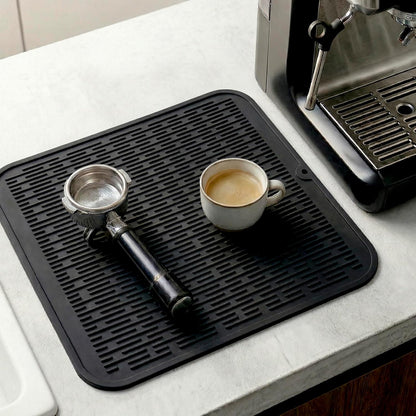MicoYang Silicone Dish Drying Mat for Multiple Usage,Easy clean,Eco-friendly,Heat-resistant Silicone Mat for Kitchen Counter,Sink,Bar,Bottle,or Cup Green M 17 inches x 6 inches