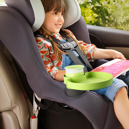 Munchkin® Carseat Tray - Toddler Travel & Road Trip Accessory for Mess-Free Snacking in The Car, Grey