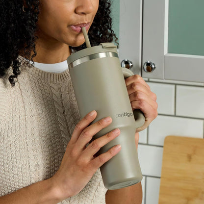 Contigo Streeterville 40oz Tumbler, Stainless Steel Vacuum Insulated, Leak-Proof, Cold for 29 Hours, Reef