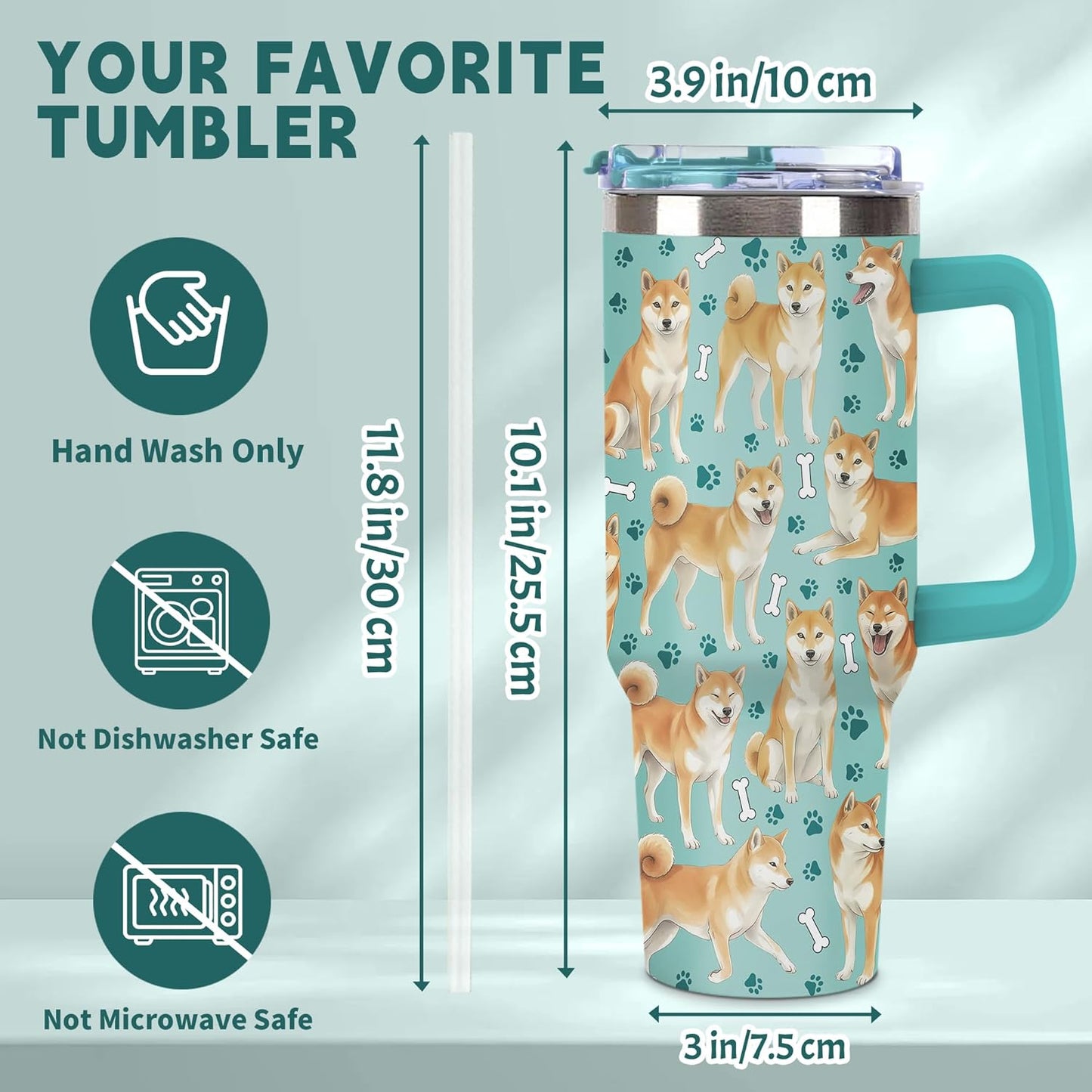 Beagle Gifts for Women Men, 40oz Stainless Steel Insulated Tumbler Travel Cup Mug, Funny and Unique Beagle Gifts for Dog Lover - Colors B