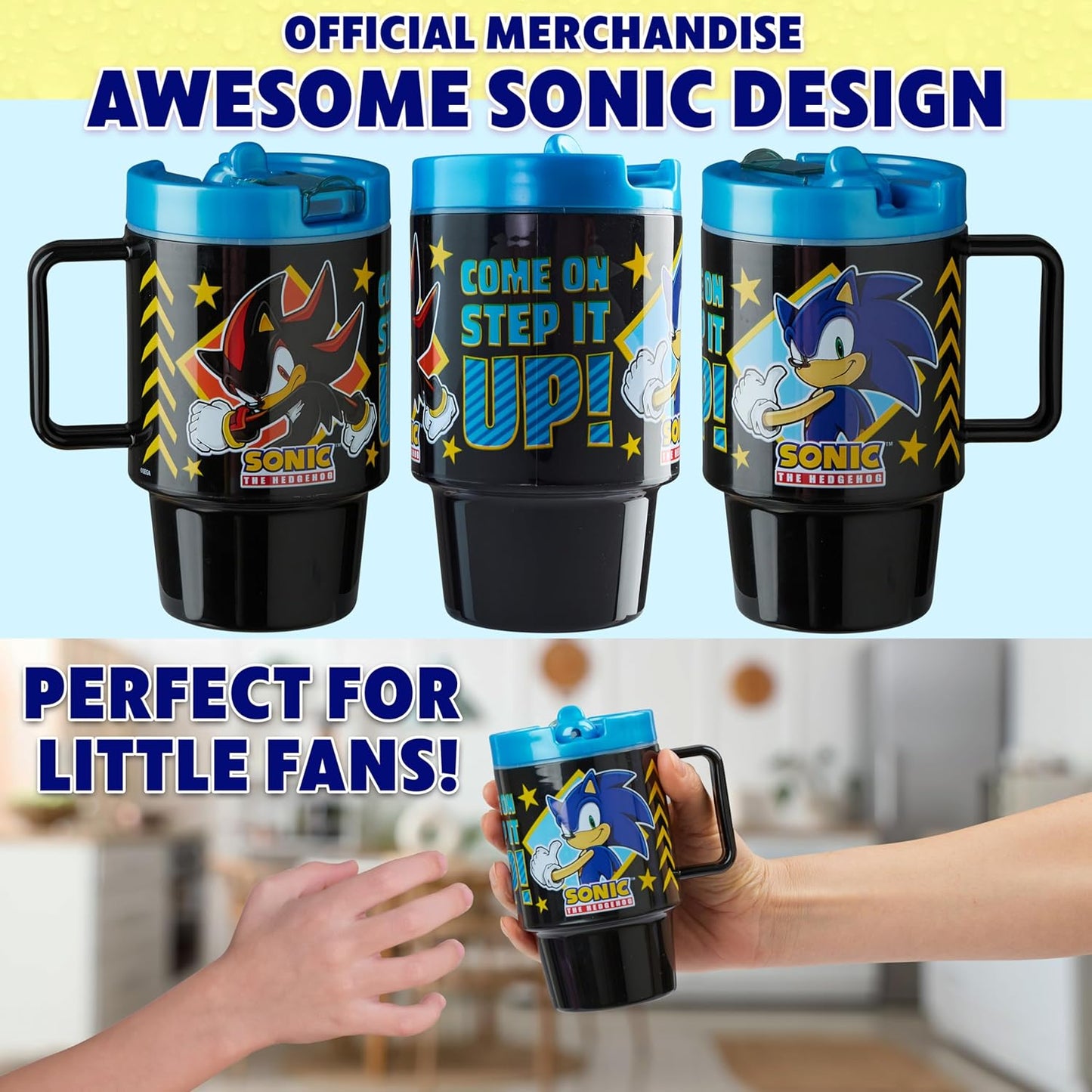 Get Trend Pokemon Kids Water Bottle with Straw 16.9 oz BPA Free Plastic Cup with Lid Reusable Tumbler Pikachu Anime Gifts for Kids (Black Pokemon)