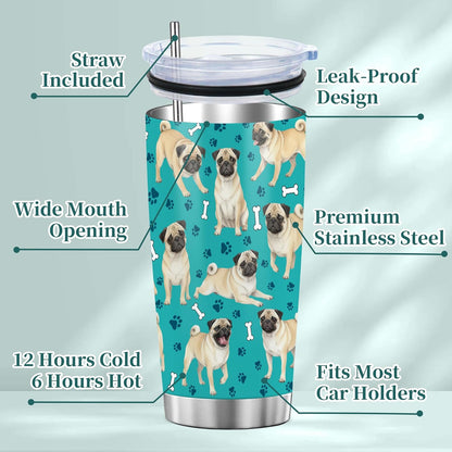 Beagle Gifts for Women Men, 40oz Stainless Steel Insulated Tumbler Travel Cup Mug, Funny and Unique Beagle Gifts for Dog Lover - Colors B