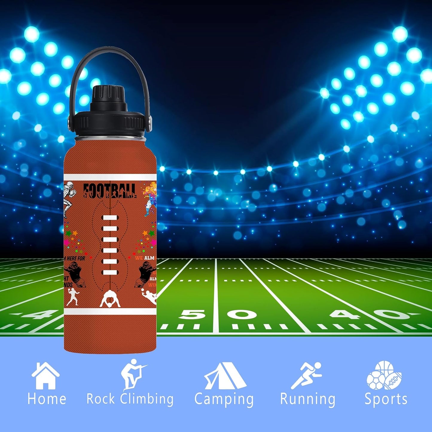 Pickleball Water Bottle 32oz Stainless Steel Insulated Vaccum with Lid, Pickleball Gifts for Pickleball Players, Pickleball Lovers, Women Girls Ladies