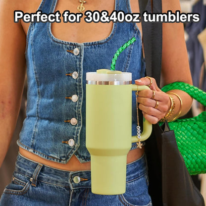 AIERSA 6 Pack Silicone Replacement Straws for Stanley 20 30 40oz Cup,Reusable Straws Compatible 40 oz Stanley Tumbler,Long Straw with Cleaning Brush for Stanley Cup Accessories