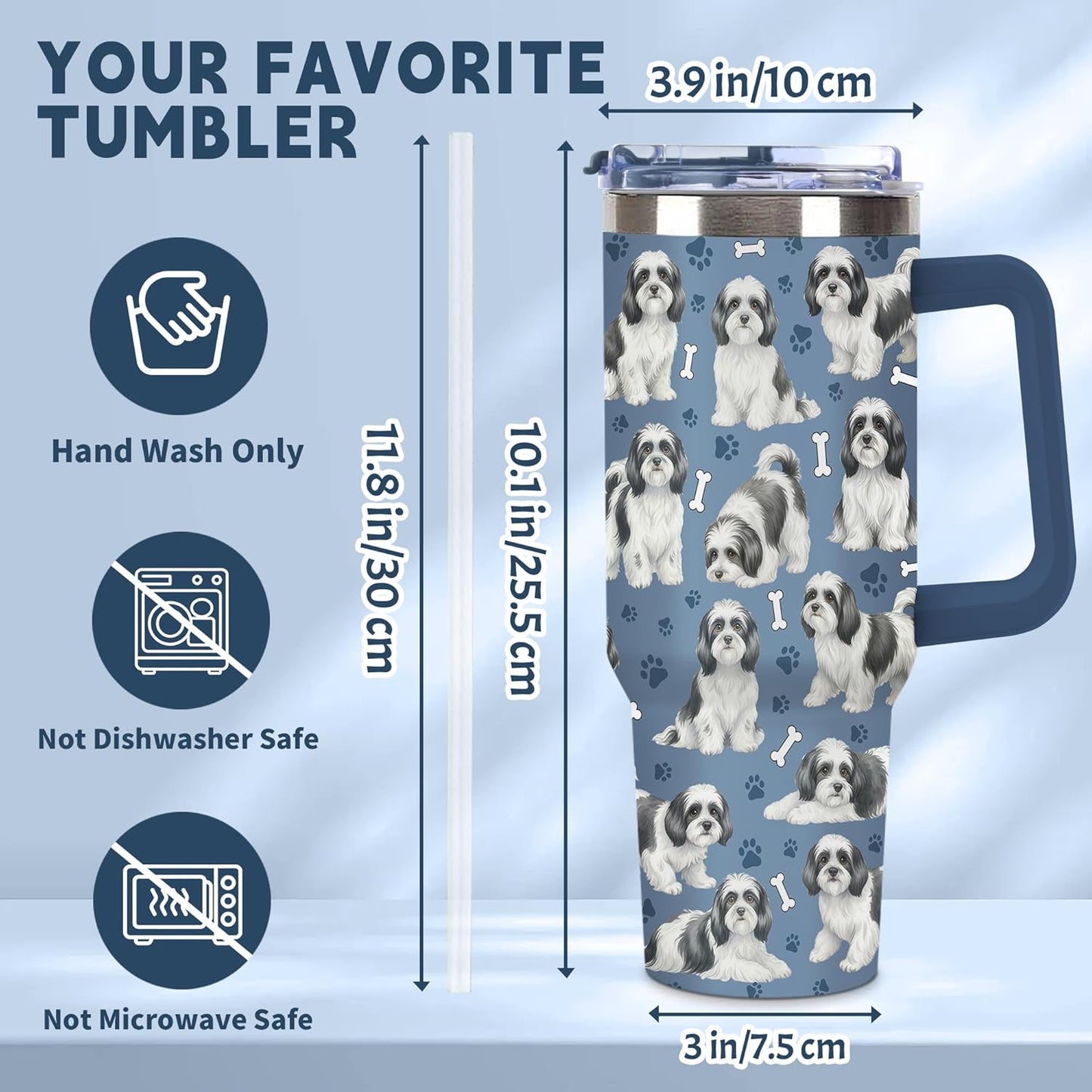 Beagle Gifts for Women Men, 40oz Stainless Steel Insulated Tumbler Travel Cup Mug, Funny and Unique Beagle Gifts for Dog Lover - Colors A