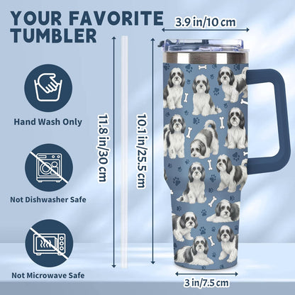Beagle Gifts for Women Men, 40oz Stainless Steel Insulated Tumbler Travel Cup Mug, Funny and Unique Beagle Gifts for Dog Lover - Colors A
