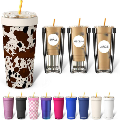 Frost Buddy Togo Buddy | 30 oz Stainless Steel Vacuum Insulated Tumbler | To Go Coffee Cup – Iced Coffee Cups, Iced Coffee Sleeve, Travel Mug, Thermal Cup for Hot & Cold Drinks, Dunkin Cup (Pencil) - Colors B