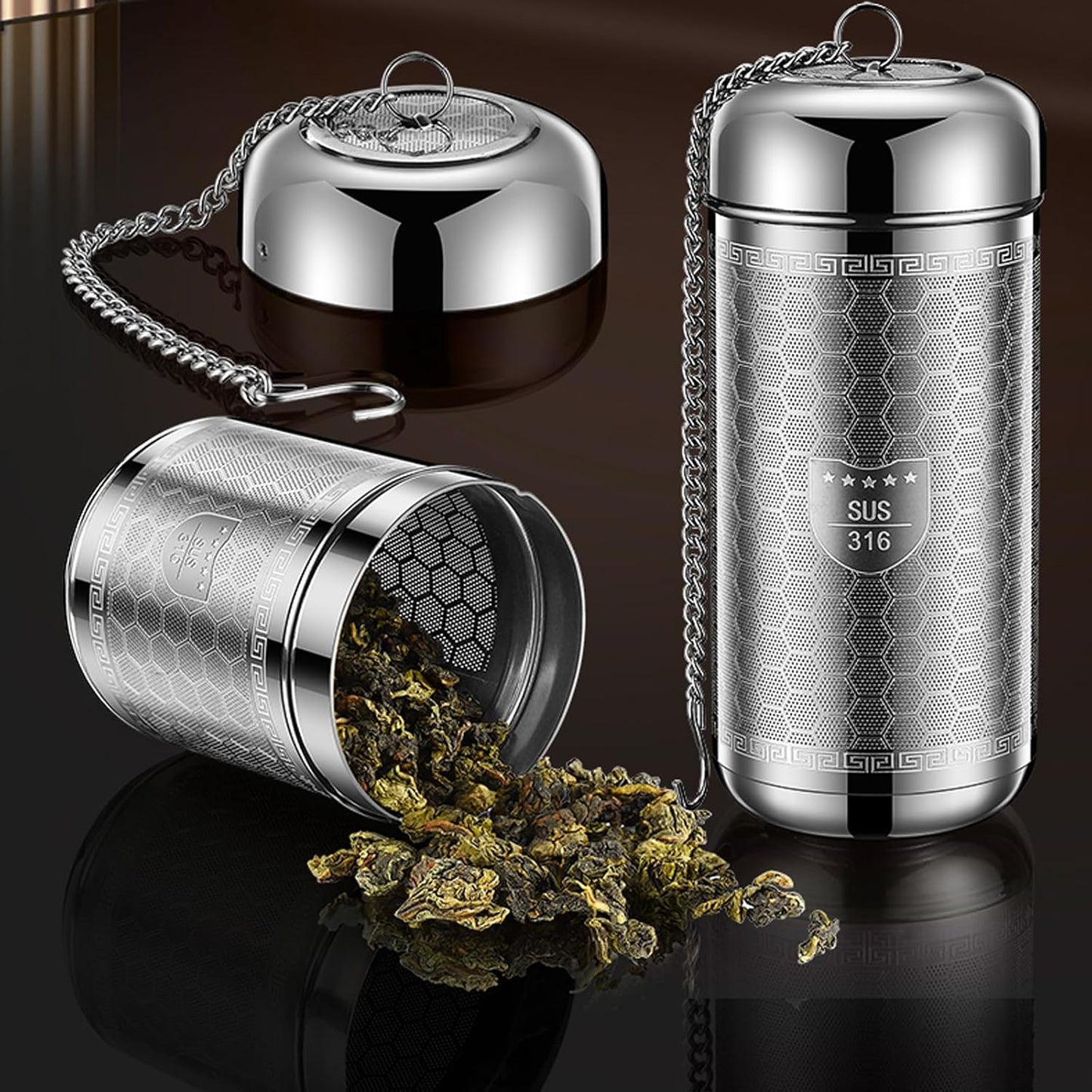 2PCS Fruit Infuser Insert,Flower Tea Infuser for Wide Mouth Water Bottles,Compatible with Stanley,Hydro Flask,Iron Flask, Takeya, ThermoFlask and Similar