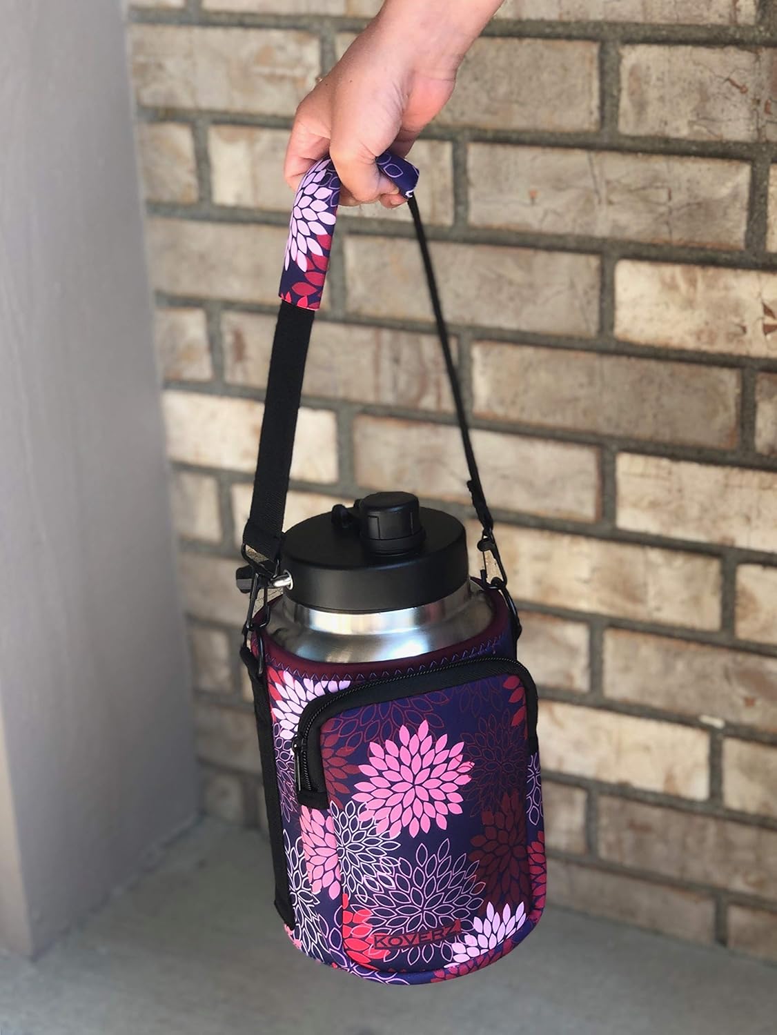24-30oz 750ml Water Bottle Carrier with Shoulder Strap, Water Bottle Insulator - Midnight Mums