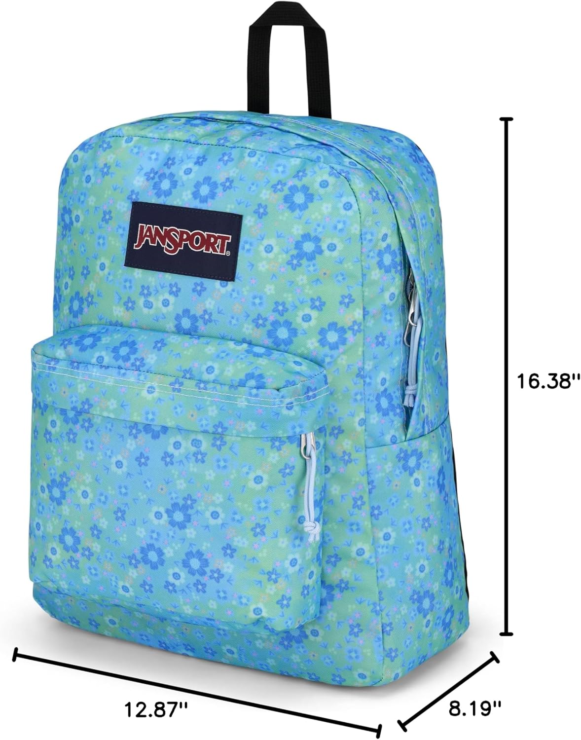 JanSport SuperBreak One Backpacks - Durable, Lightweight Bookbag with 1 Main Compartment, Front Utility Pocket with Built-in Organizer - Premium Backpack, Black - Colors A