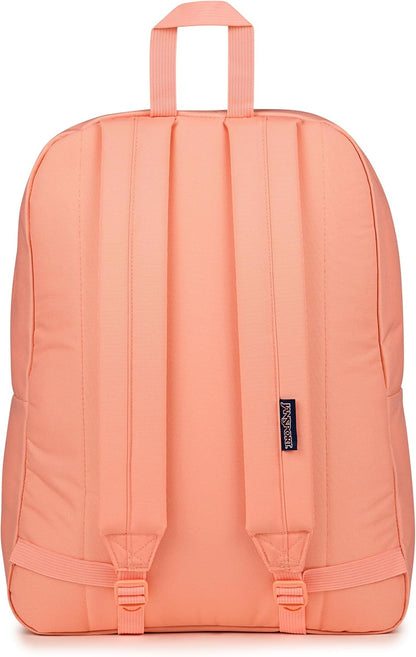 JanSport SuperBreak One Backpacks - Durable, Lightweight Bookbag with 1 Main Compartment, Front Utility Pocket with Built-in Organizer - Premium Backpack, Black - Colors A