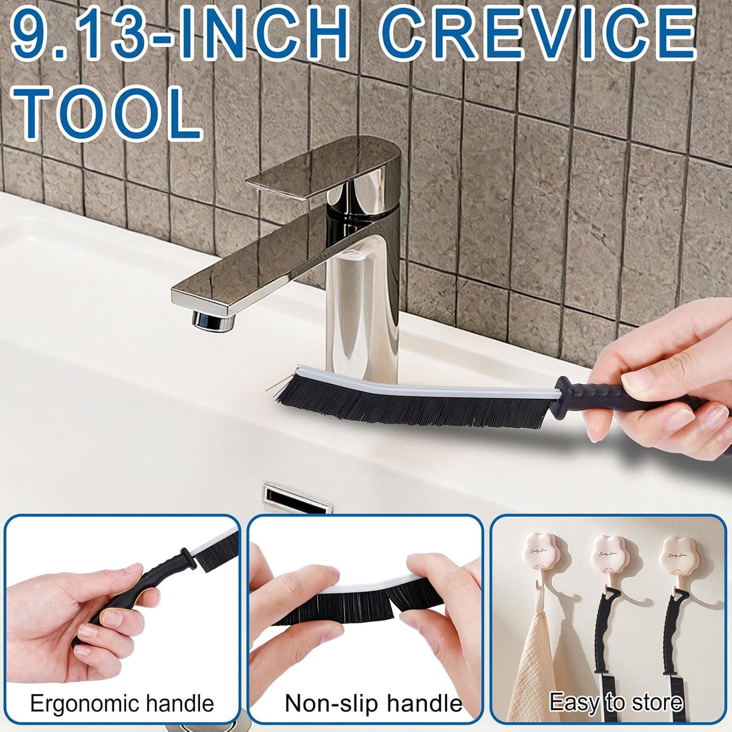 Bottle Brush Cleaning Set - Multi Cup Brush, Water Bottle Cleaner, Crevice Cleaning Brush Pipe & Tube Brushes for Tight Spaces, Grout Brush Cleaner Brush Long Straw Cleaner Brush