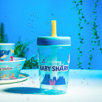 Zak Designs 15oz Bluey Kelso Tumbler Set, Leak-Proof Screw-On Lid with Straw Made of Durable Plastic and Silicone, Perfect Bundle for Kids, 2 Count (Pack of 1) - Colors A