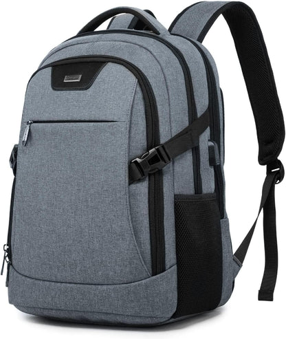 DUSLANG 17 Inch Laptop Backpack for Travel Water Resistant College Backpack for Men/Women Laptop Bag with USB Charging Port,Black - Colors A