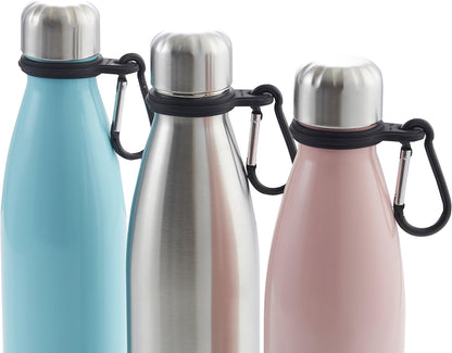 Sunsella Silicone Water Bottle Carrier with Carabiner (2 Pack)