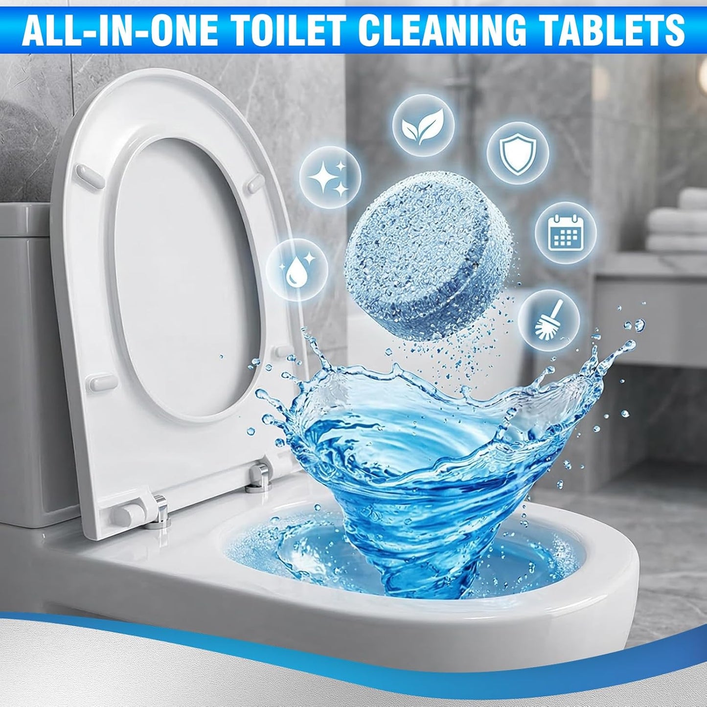 Water Bottle Cleaning Tablets, 36PCS Bottle Cleaner Tablets for Stainless Steel, Thermos, Hydration Bladder, Coffee Mug, Removes Odors and Residue, No Scrubbing Required