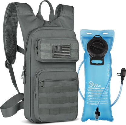 NOOLA Hydration Backpack with 3L TPU Water Bladder, Tactical Molle Water Backpack for Men Women, Hydration Pack for Hiking, Biking, Running and Climbing