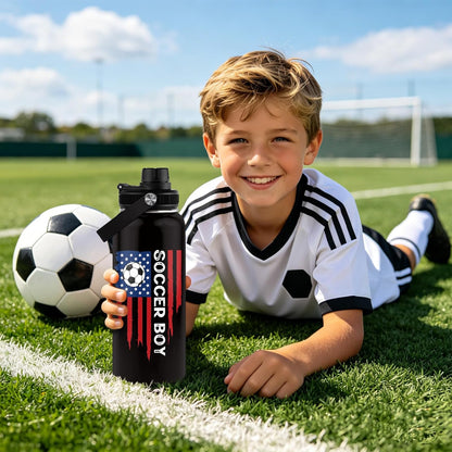 Pickleball Water Bottle 32oz | Insulated Stainless Steel Travel Tumbler with Lid Leak-Proof Keep Hot or Cold, BPA-Free |Dink Responsibly Gifts for Pickleball Lovers