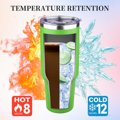 20oz Tumbler with Lid and Straw Double Wall Powder Coated Vacuum Insulated Coffee Tumbler Stainless Steel Insulated Travel Coffee Mug Spill-Proof Thermal Cup for Hot and Cold Beverage,Black