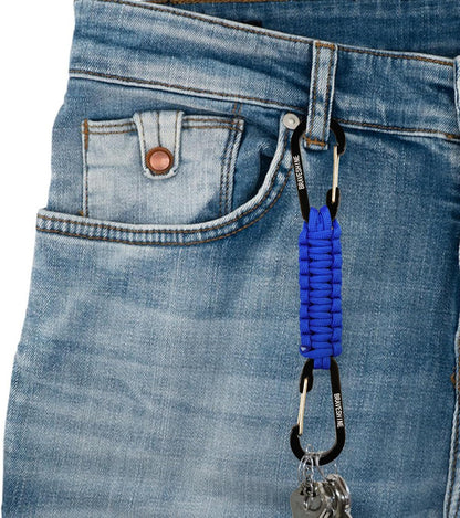 Paracord Keychain Carabiner Clip | D Ring Hanger Lanyard Hook