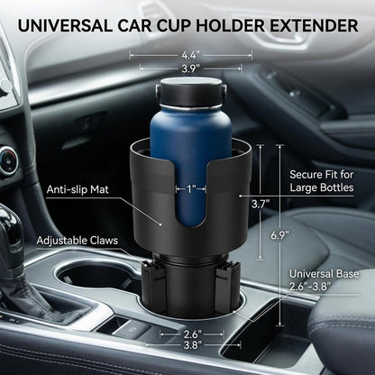Car Cup Holder Expander, Large Cup Holder Extender for Car