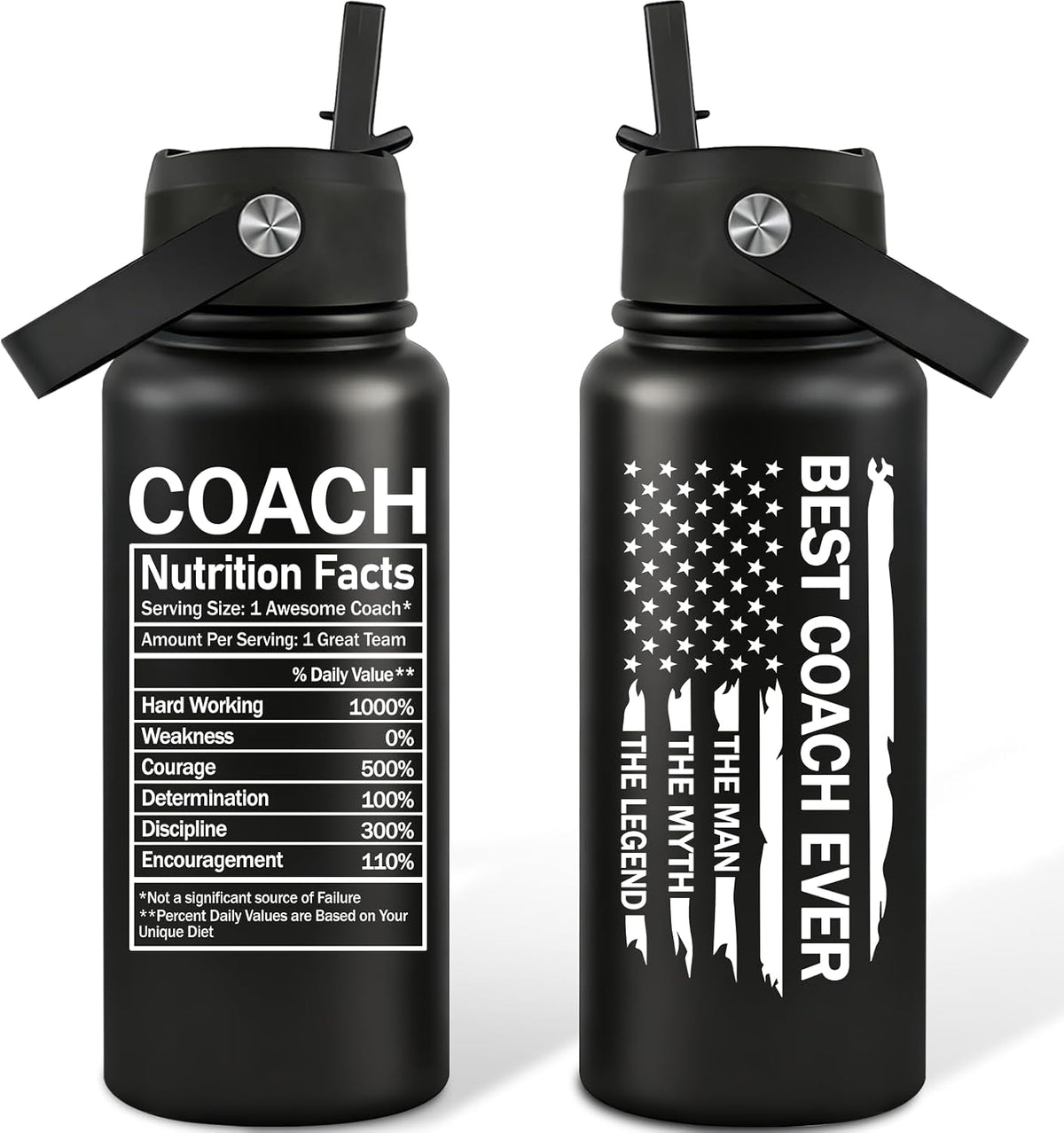 Coach Gifts for Men, Women - Coach Water Bottle 32 oz